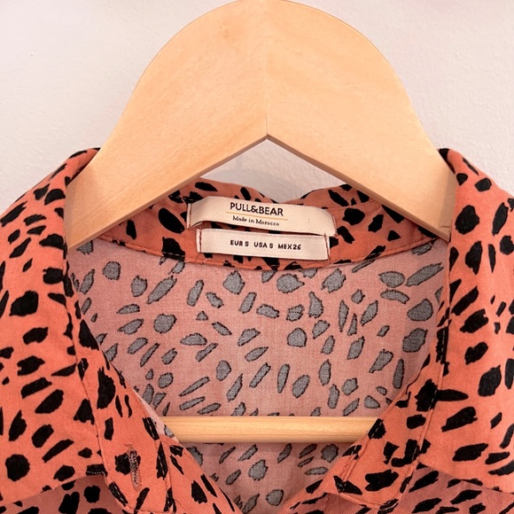 PULL&BEAR button up short dress with pockets size S - Picture 2 of 2